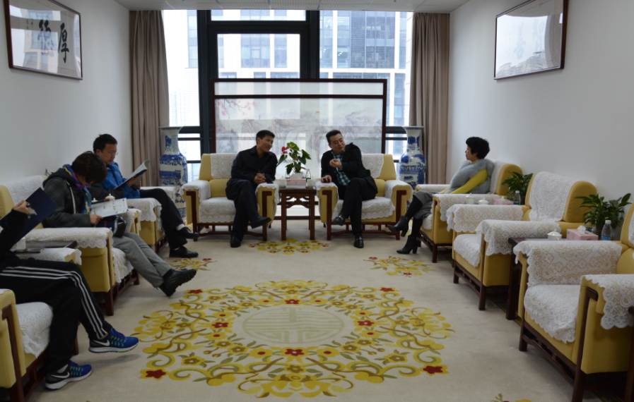 环保部环境工程评估中心姜主任一行莅临盛发集团并参观中科院