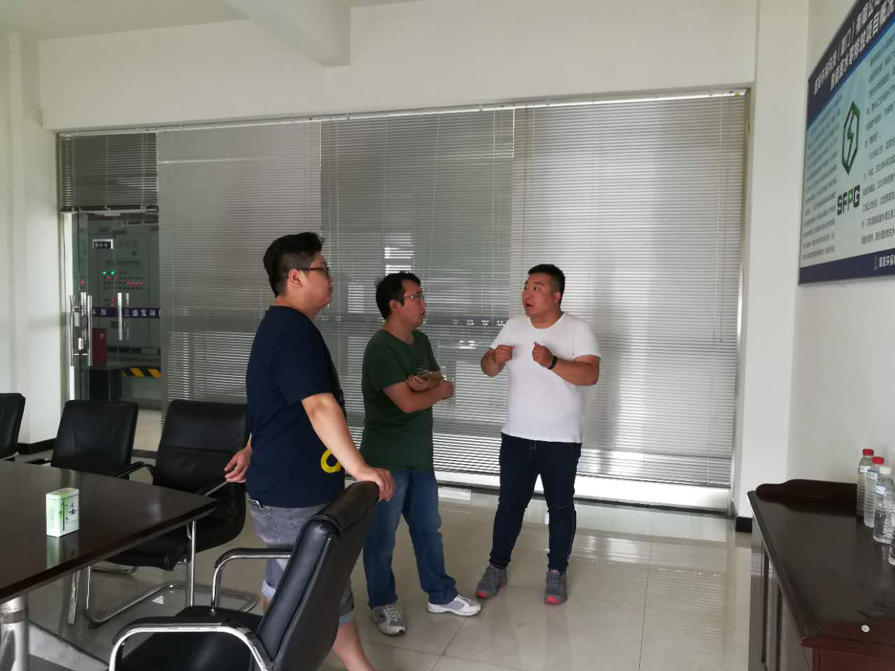 鹿华电厂生产技术部刘工一行到焦作万方项目部参观考察