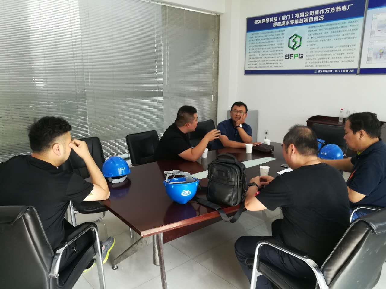 中核核安（北京）技术有限公司李总一行莅临焦作万方项目部参观交流