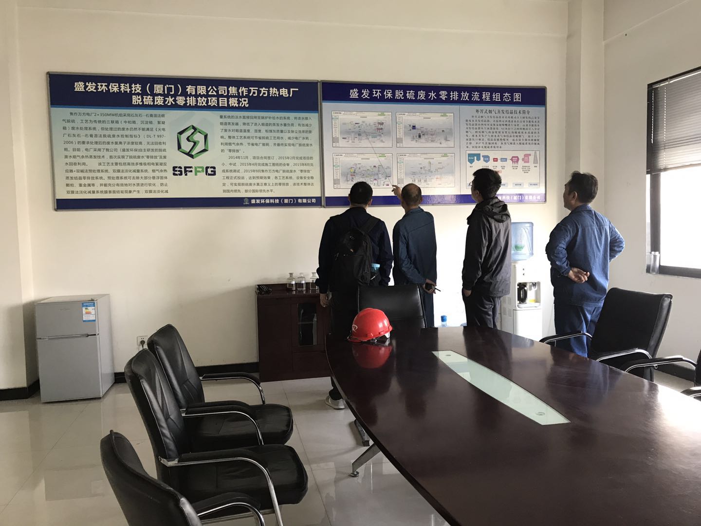 中南电力设计院张工一行到焦作万方项目部进行考察参观