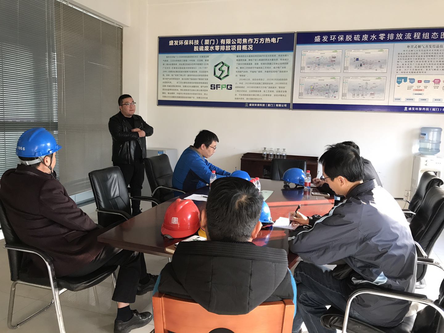 华润登封梁主管一行到焦作万方项目部考察参观